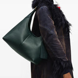 Green bag, full body view