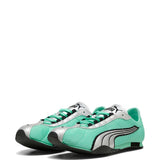 Green sneakers, side view