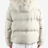 Tan jacket, front view