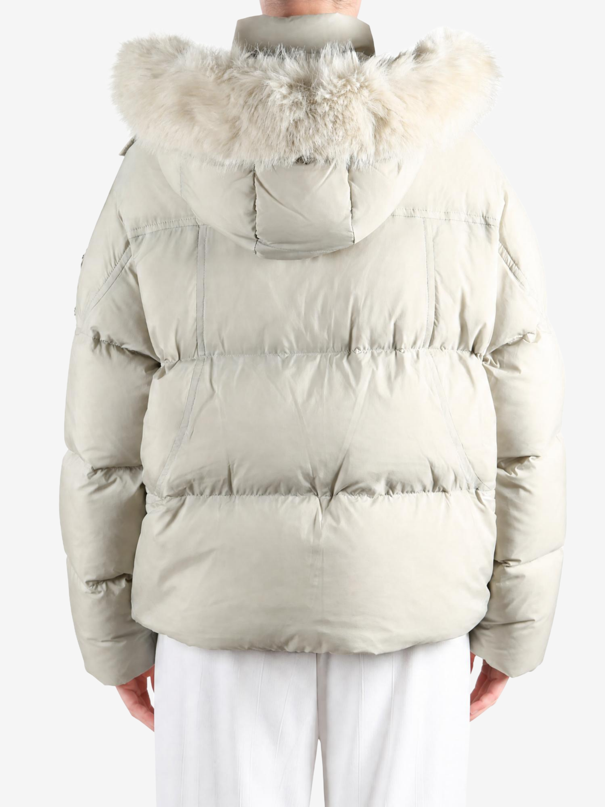 Tan jacket, front view