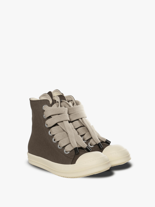 Brown sneakers, side view