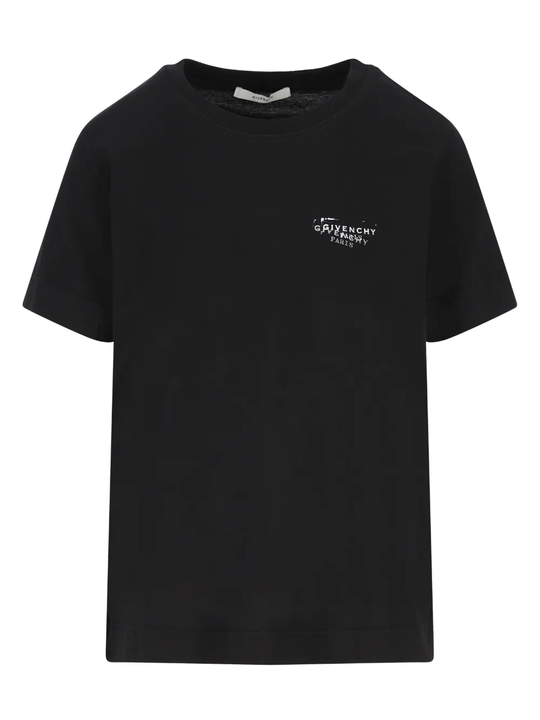 Black t-shirt , front view