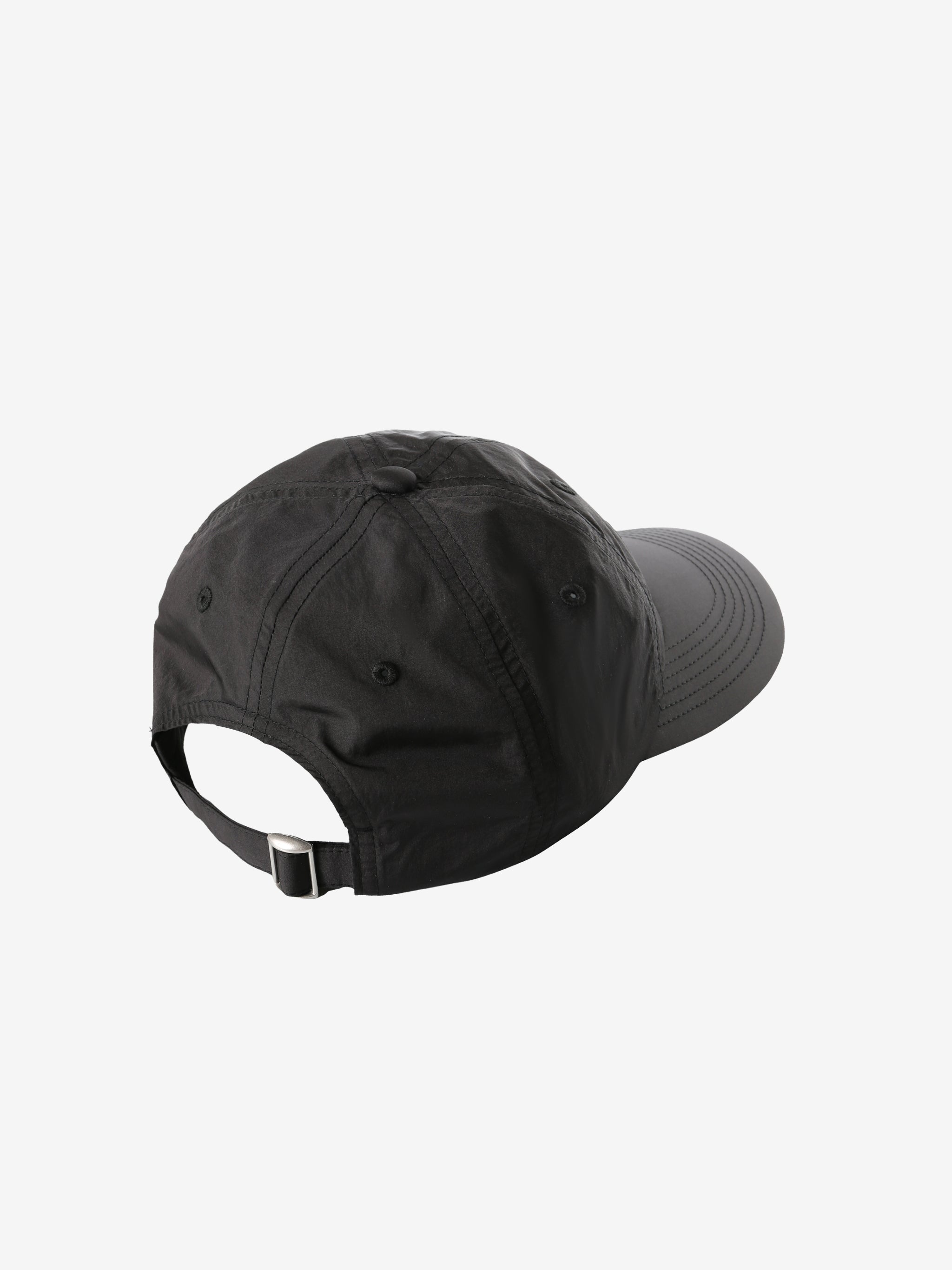 Black cap, back view