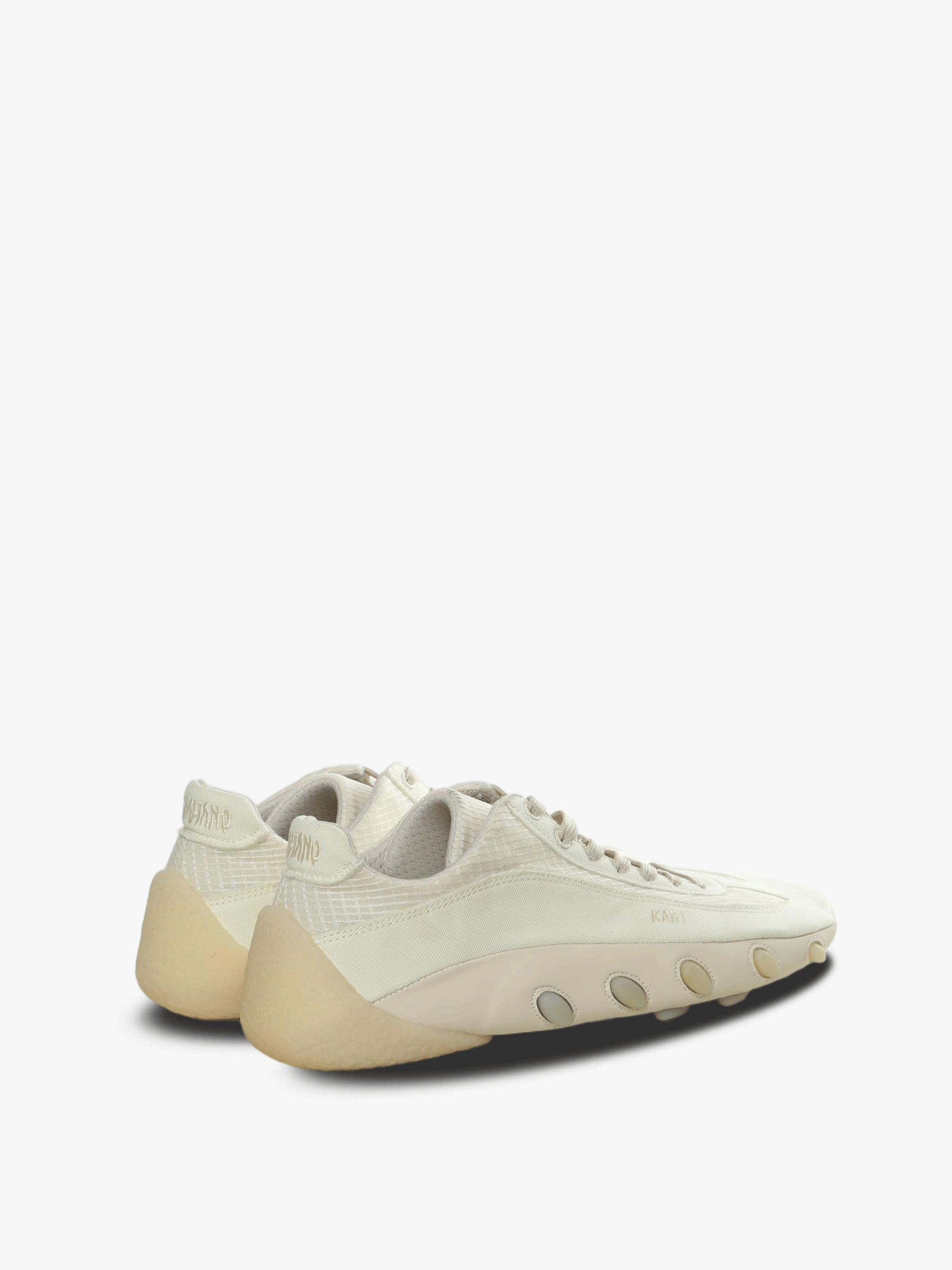 White sneaker, back view