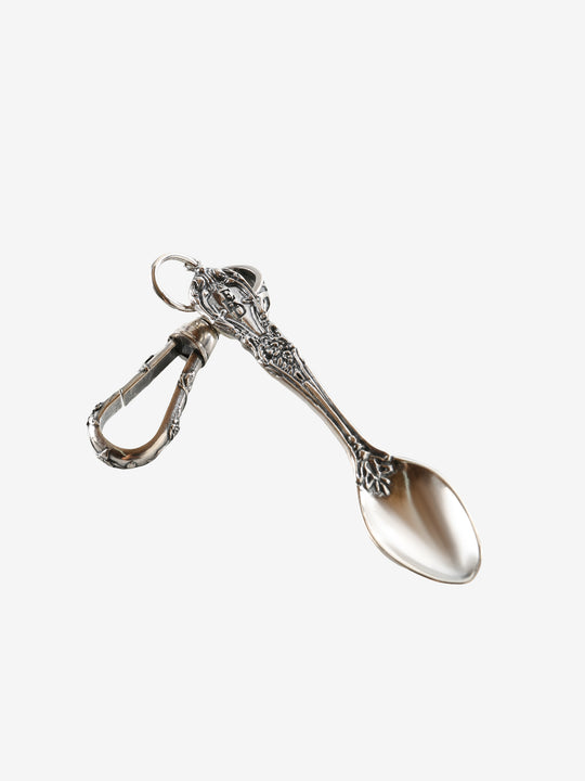 Grey keychain, front view