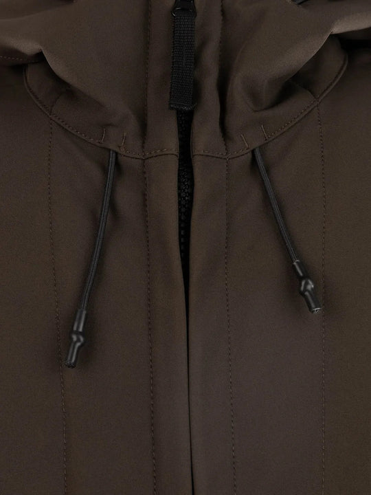Brown jacket, front view