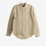 Tan shirt, front view