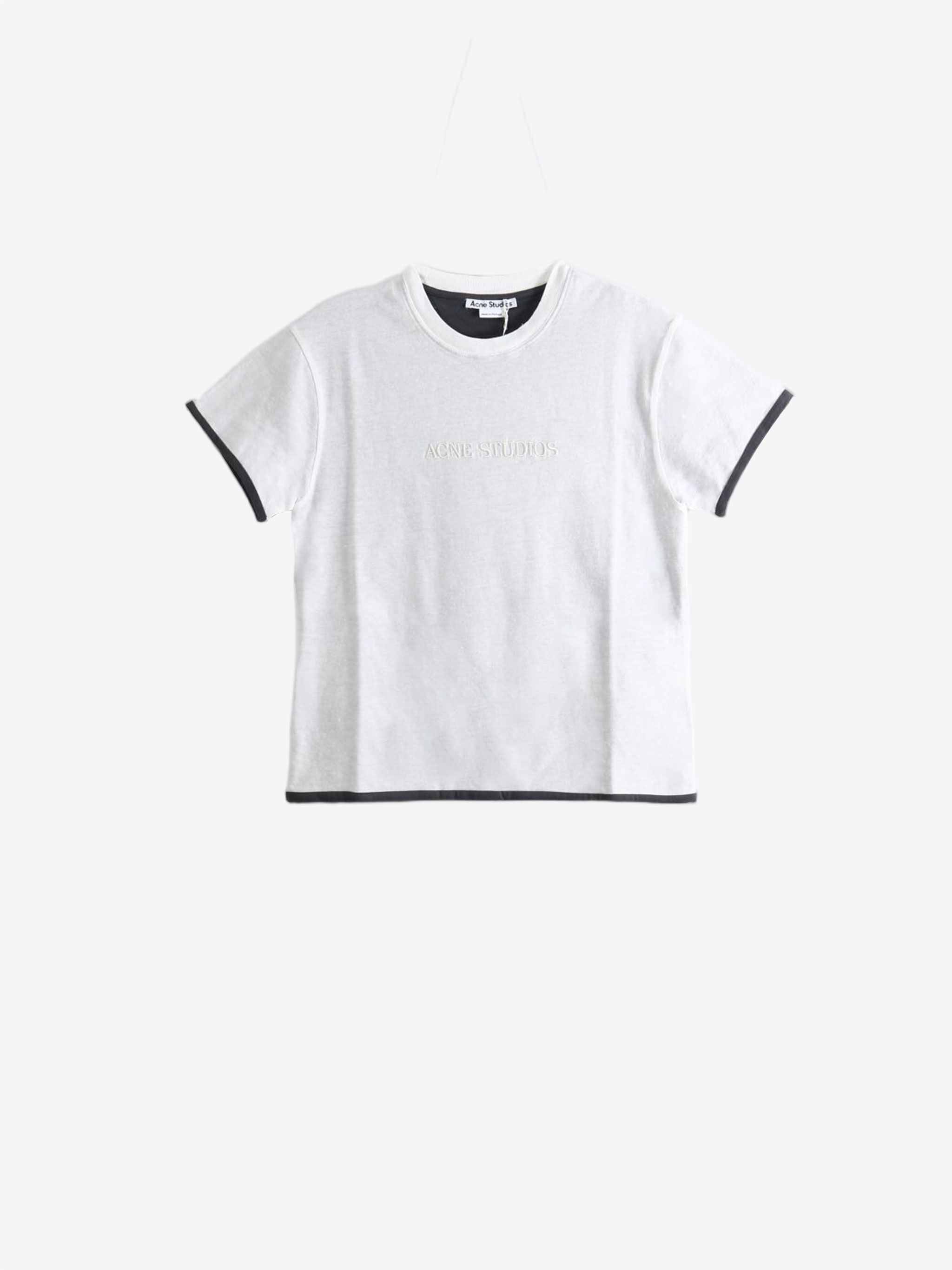 White t-shirt, front view