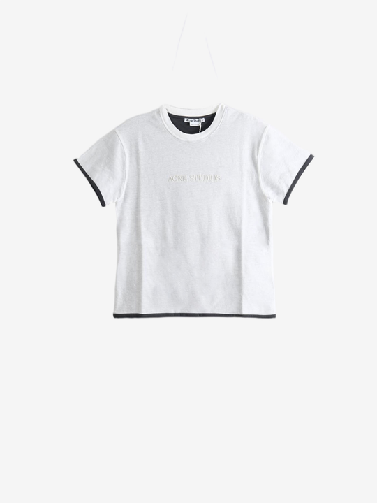 White t-shirt, front view