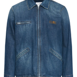 Blue jacket, front view