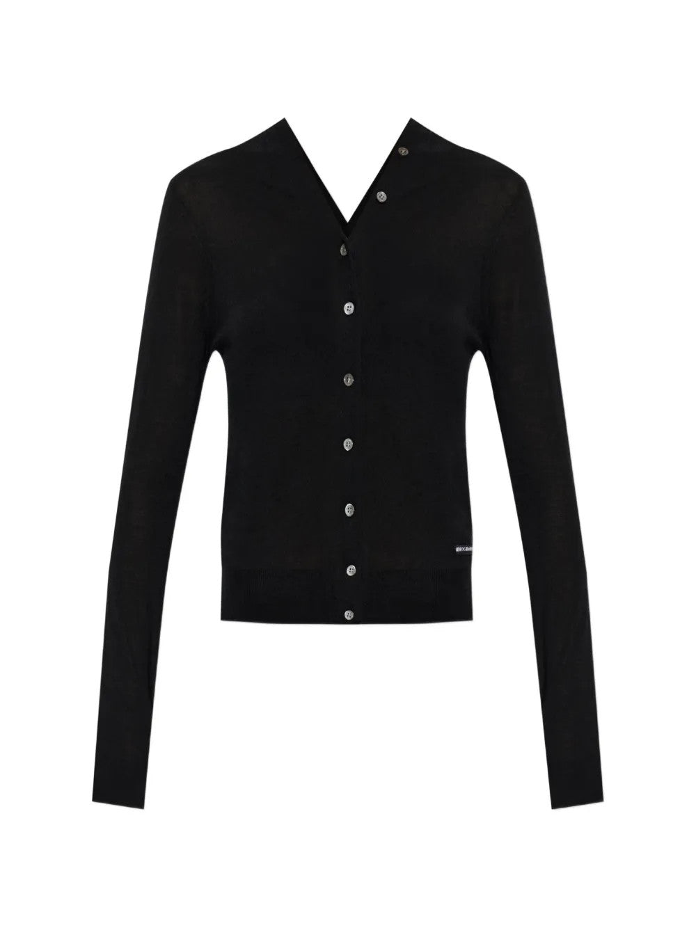 Black knitwear, front view