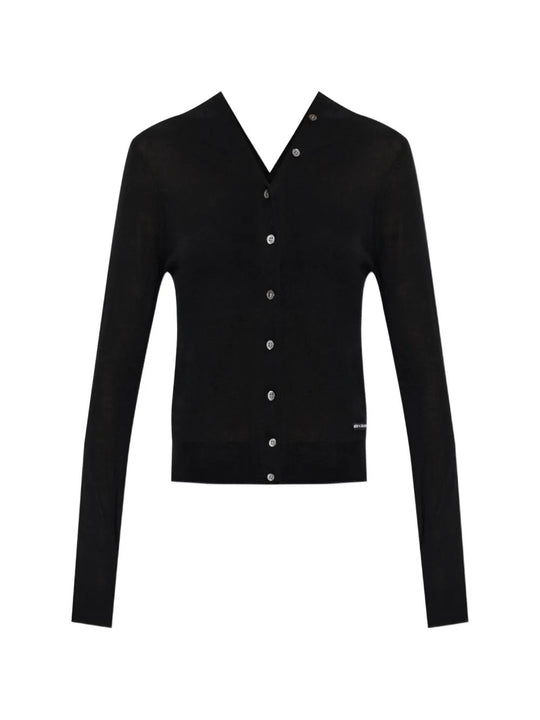 Black knitwear, front view