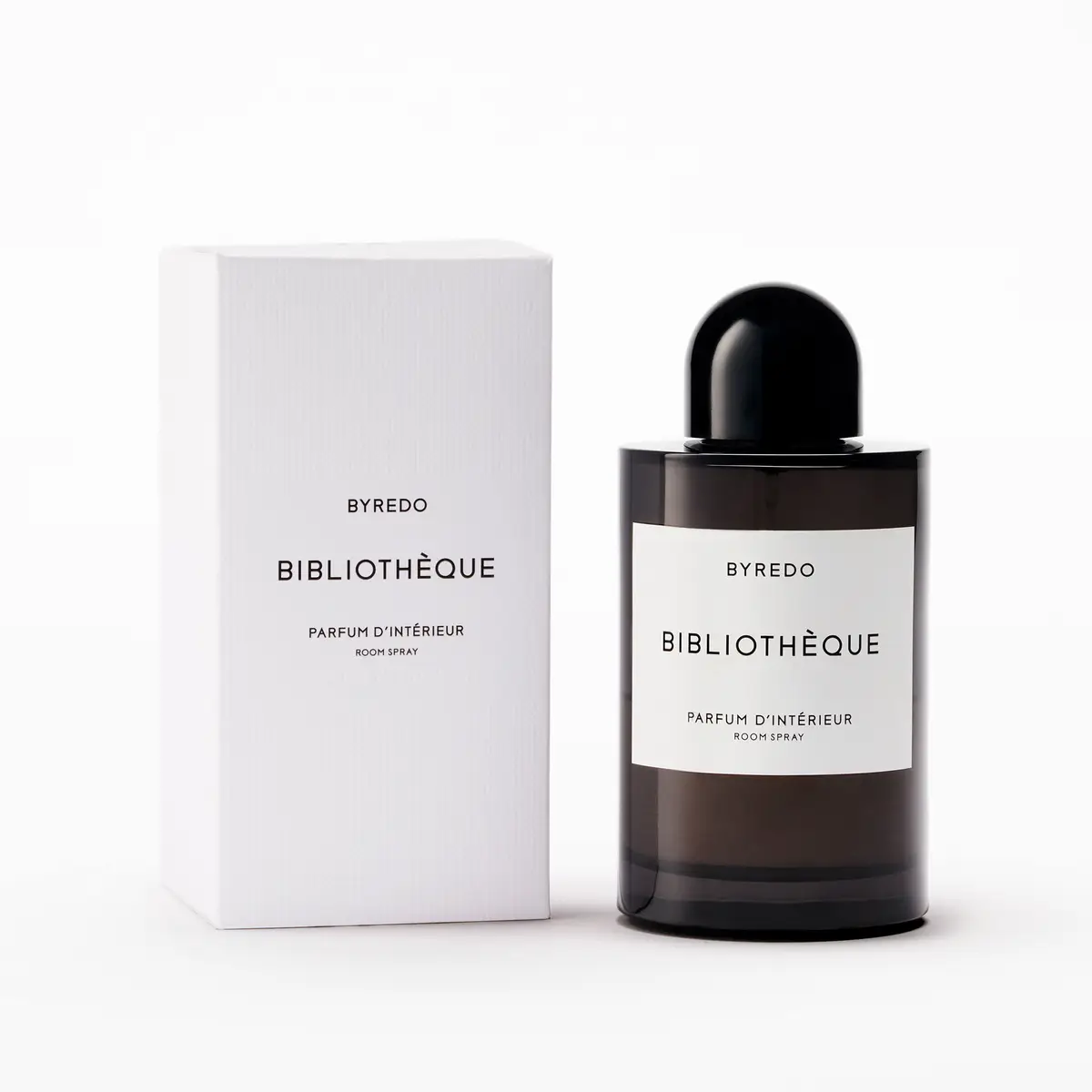 Black room spray, front view