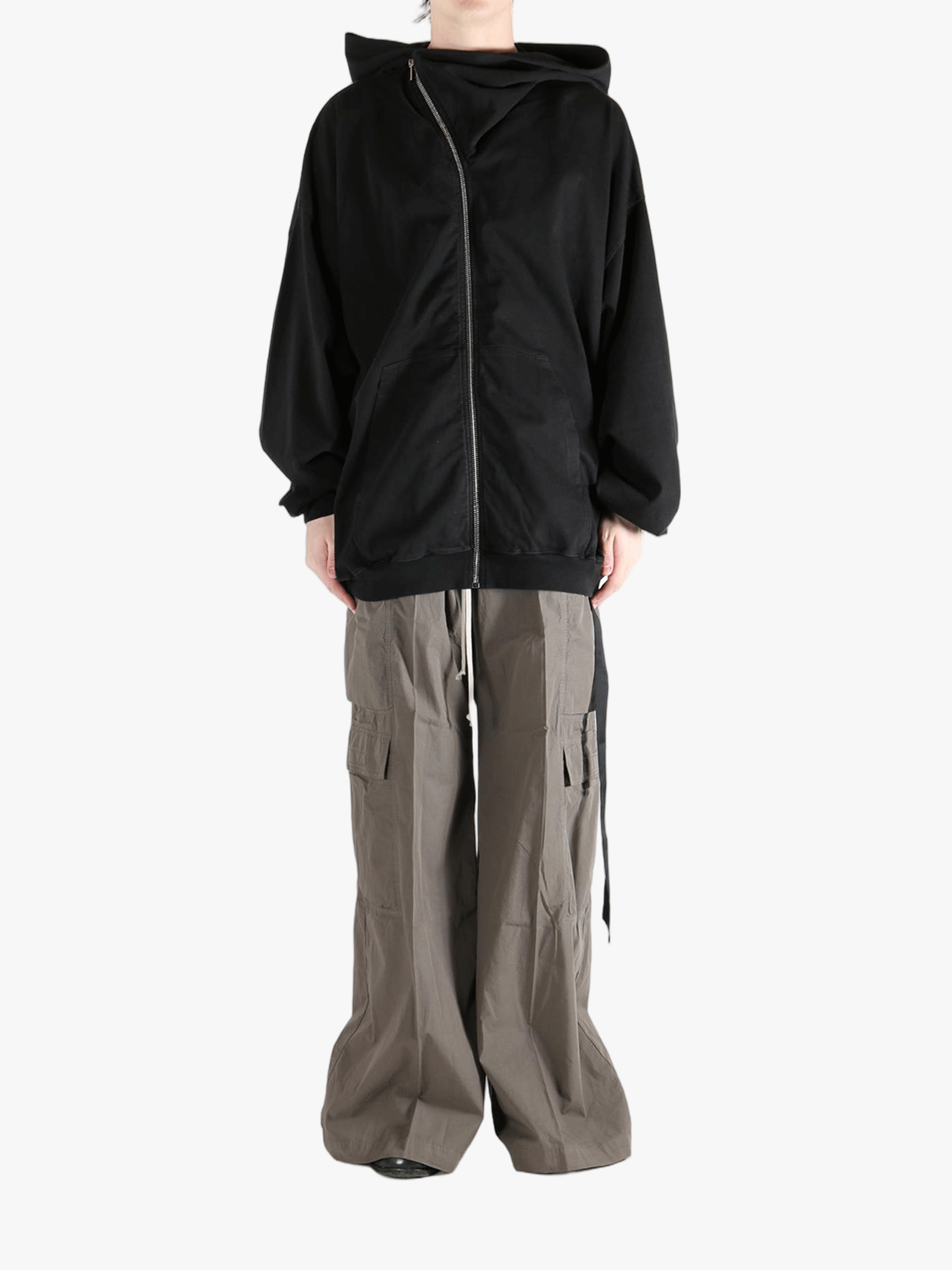 black sweats-hoodies ,full body view