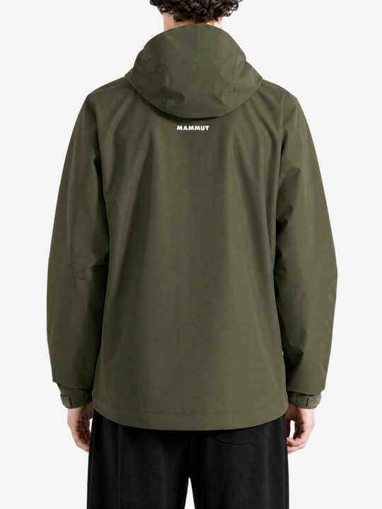 Green jacket, full body view