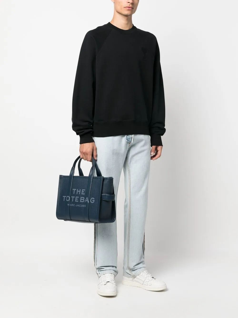 Navy bags,full body view