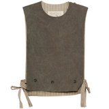 Brown vest, front view