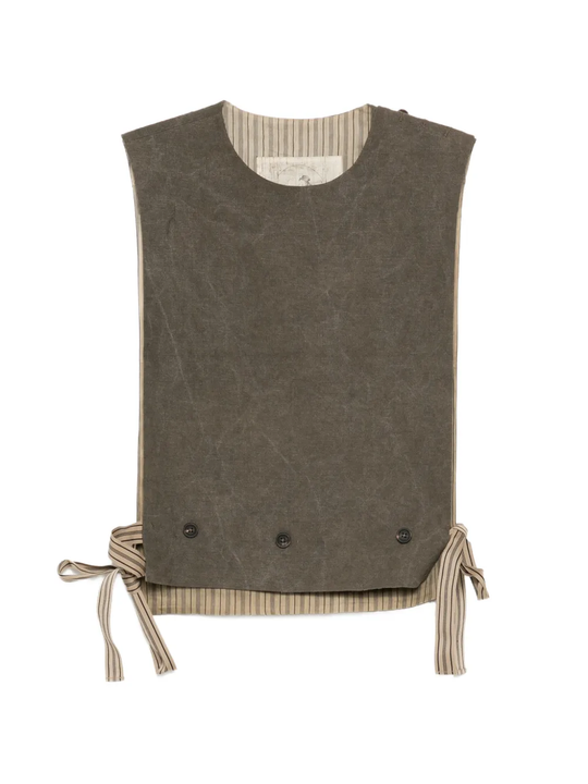 Brown vest, front view