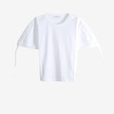White t-shirt, front view