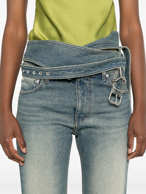 Y/PROJECT - Women Wrap Belt Jeans