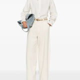 White pants, full body view