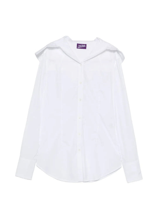 White hoodie, front view