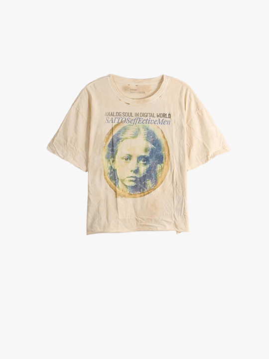 Tan t-shirt, front view
