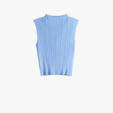Blue shirt, front view
