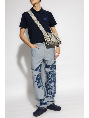 BURBERRY - Men EKD Oversized Denim Trousers