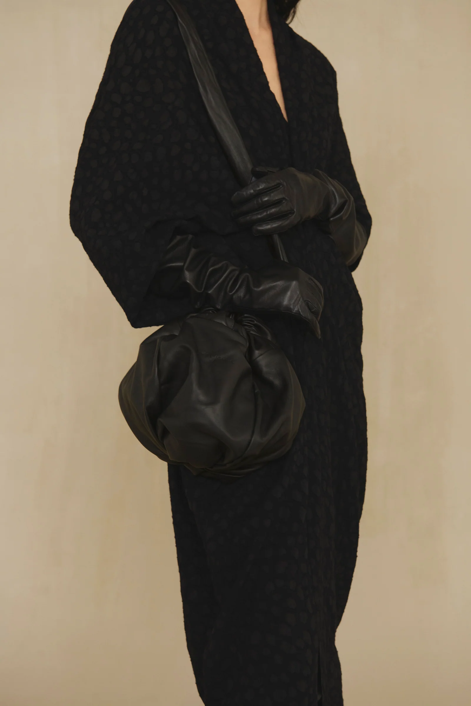 Black dress, front view