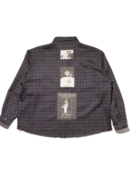 Black shirts,side view