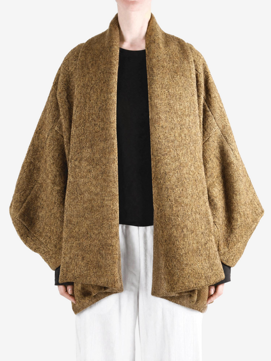 Brown jacket, front view