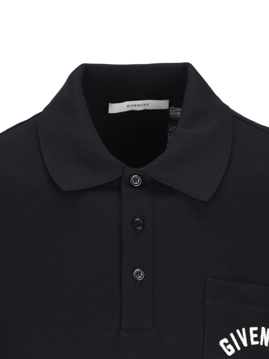 Close up of black shirt, showing texture of the Cotton fabric