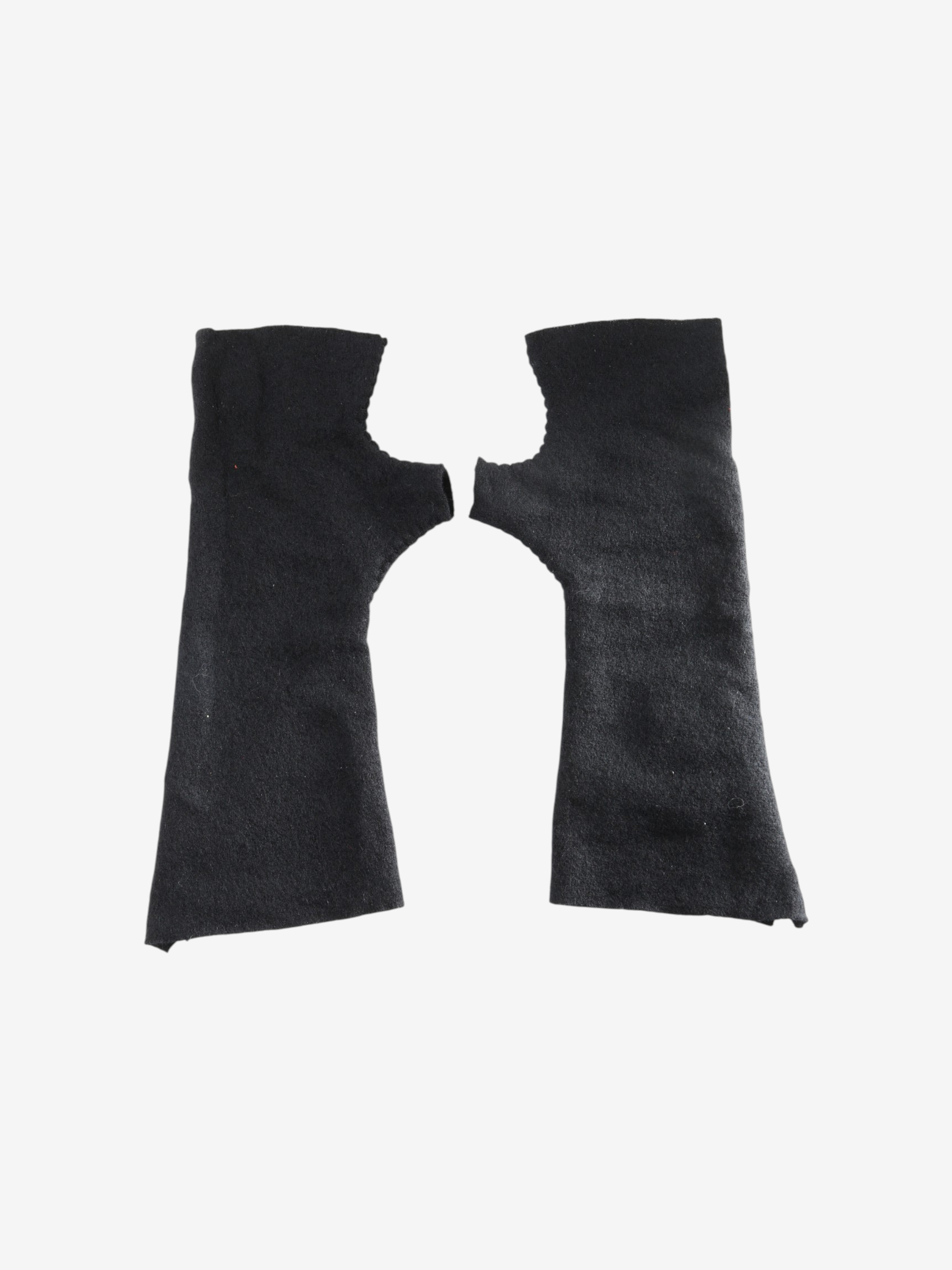 Black accessories, back view