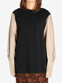 DRIES VAN NOTEN - Women Contrast Sleeves Tee