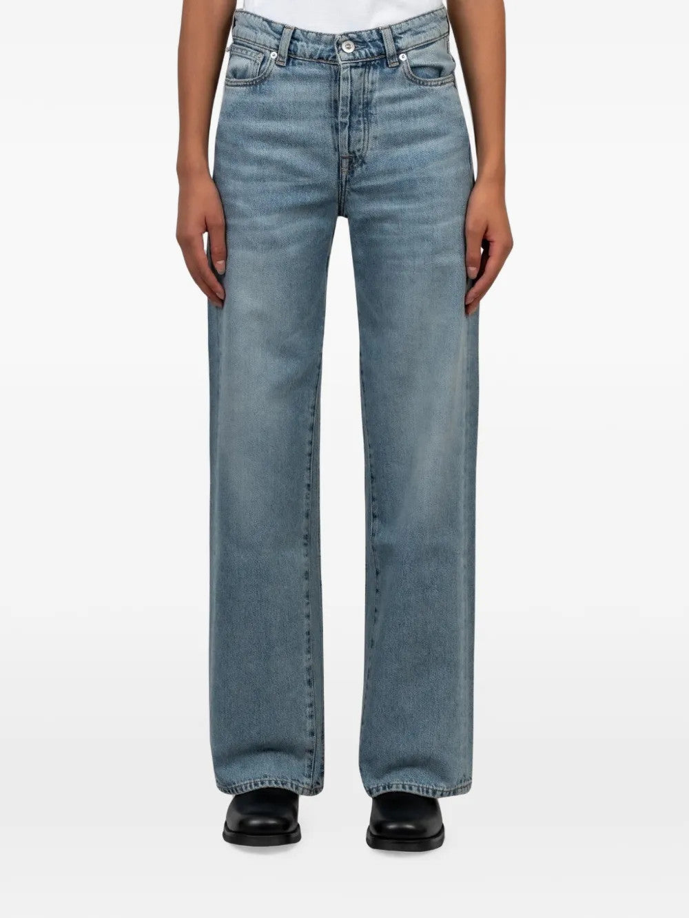 Blue jeans, full body view