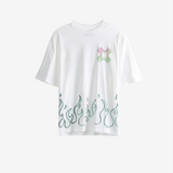 White t-shirt, front view