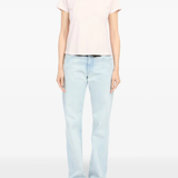 Pink t-shirt,ful body view