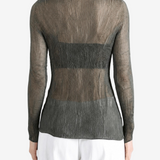 ISSEY MIYAKE - Women Chiffon Twist 2 Shirt