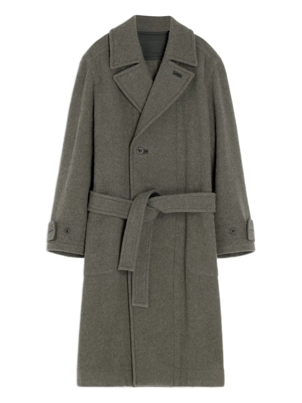 Grey coat, front view