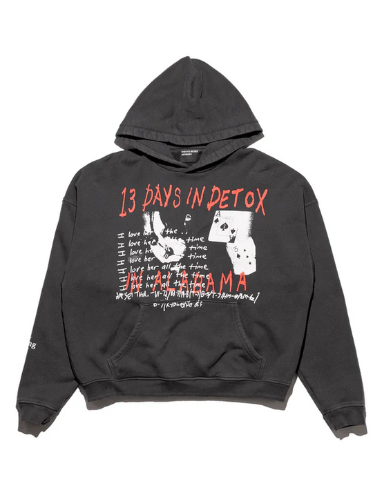 Black hoodie, front view