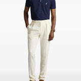 Navy shirt, full body view