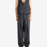 Grey waistcoat,full body view