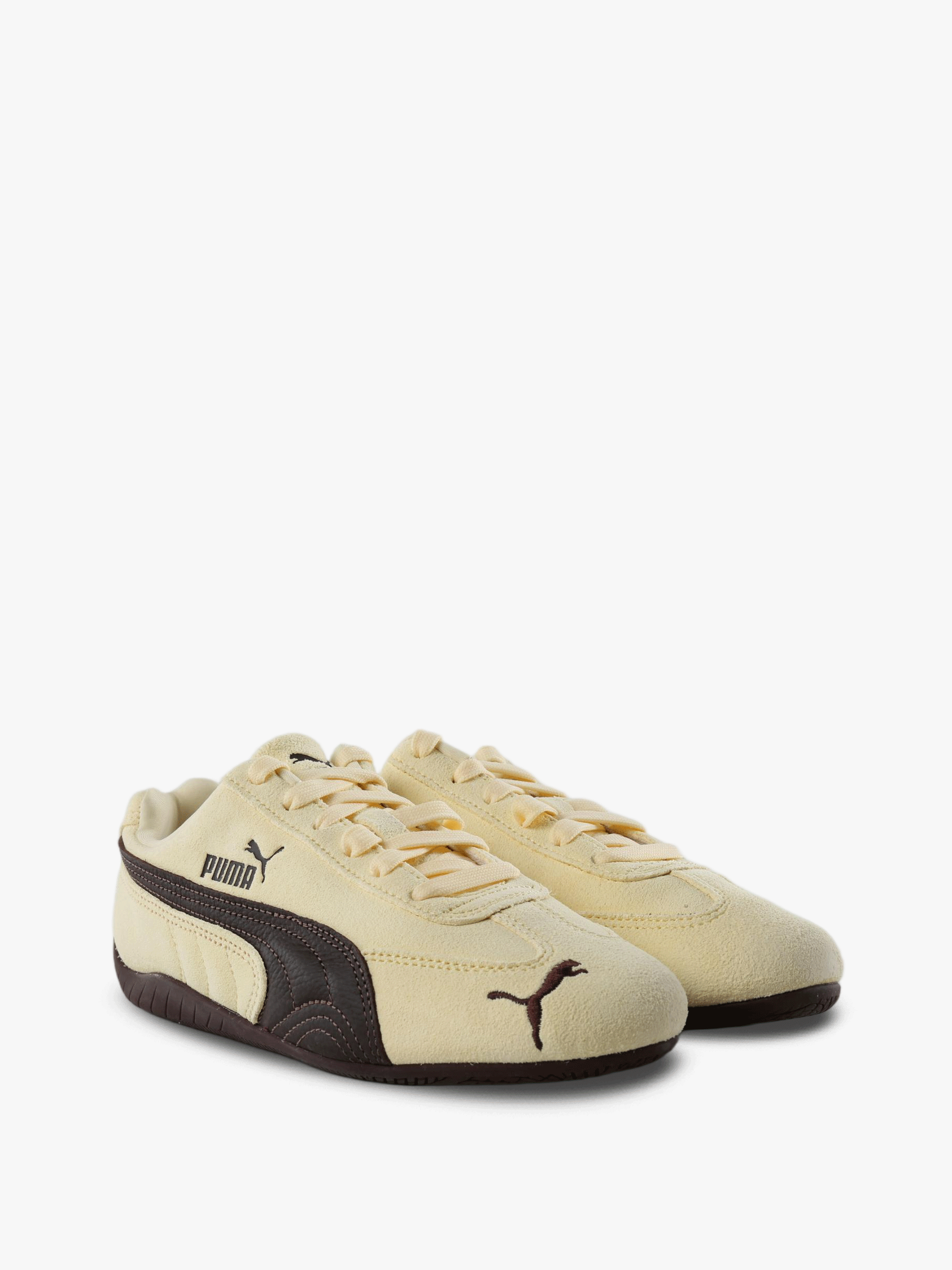Tan shoes, front view