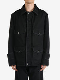 THOM BROWNE - Men Relaxed Utility Field Jacket W/Combo And Tipping In Waterproof Cotton Twill