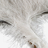 Close up of White bags, showing texture of the Ployester fabric