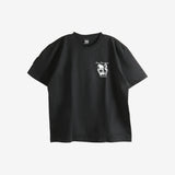 Black t-shirt,front view