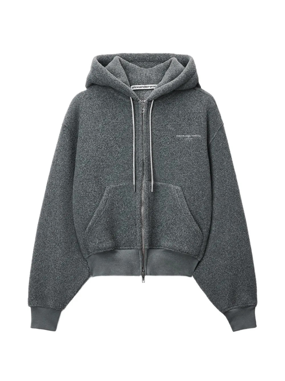 Grey hoodie, front view