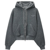 Grey hoodie, front view