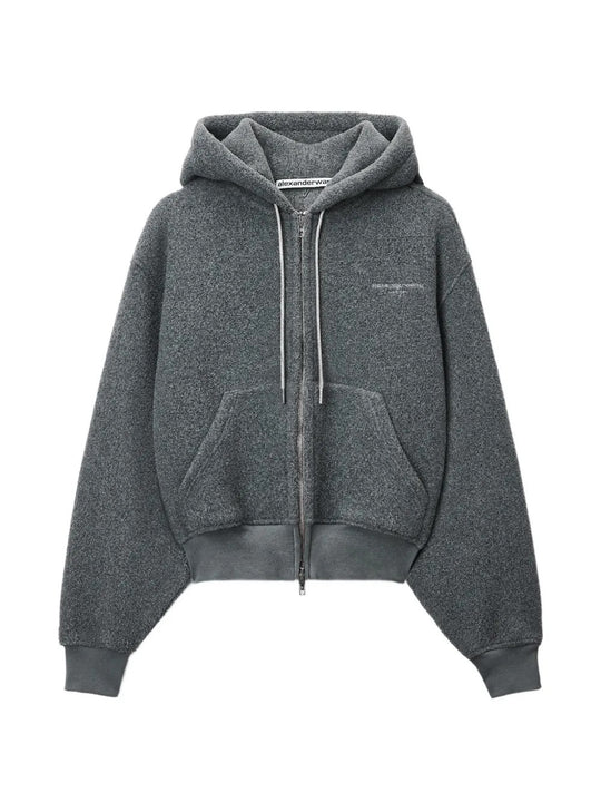 Grey hoodie, front view